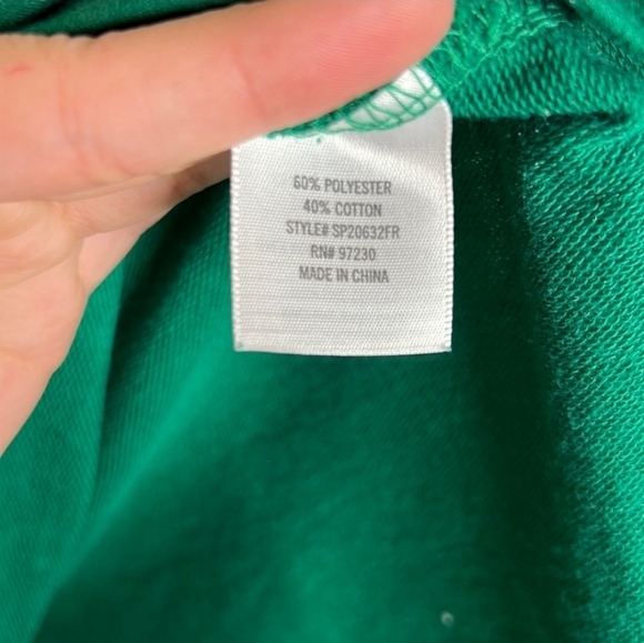 ! Francesca's L/S Green Sequin Christmas Light Top- SZ S ! - Picture 3 of 4